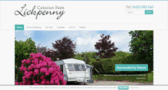 Desktop Screenshot of lickpennycaravanpark.co.uk
